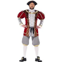 Koning Prins & Adel Kostuum | Engelse Koning Henry Vii Luxe | Man | XL | Carnaval kostuum | Verkleedkleding